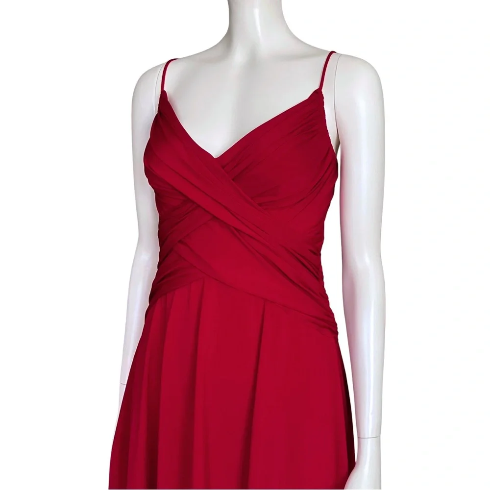 Vintage Y2K Red Hoco Cocktail Dress Medium Homecoming Wedding Guest Retro Vampy - Picture 8 of 11